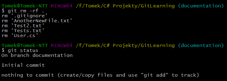 Remove all files from repository
